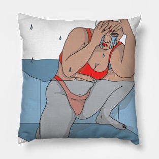 Drowning in a Glass Tank Pillow