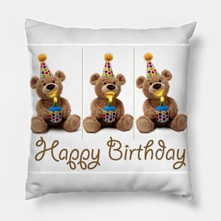 Birthday Bears Pillow