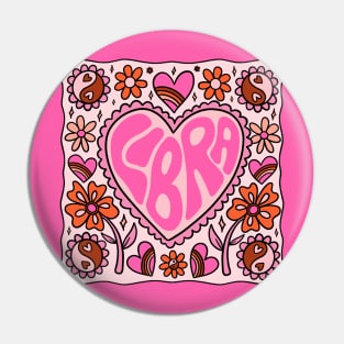 Libra Heart Pin