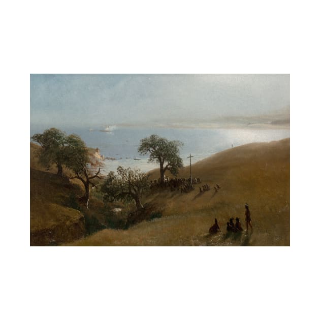 Study for Entrance into Monterey by Albert Bierstadt by Classic Art Stall