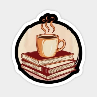 Fueled by Coffee and Books Magnet