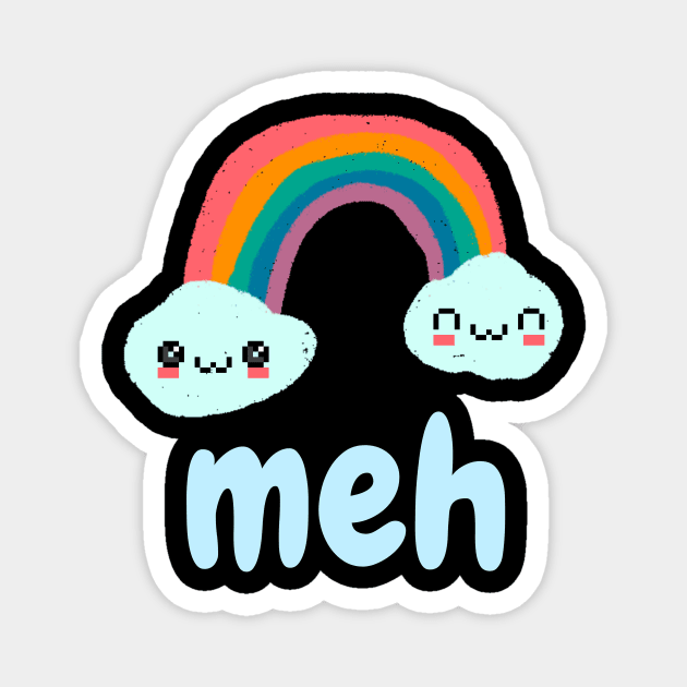 Meh Emotion Rainbow Magnet by Teewyld