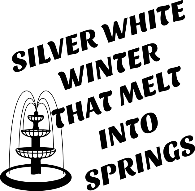 Silver white winter that melt into springs Kids T-Shirt by Laddawanshop