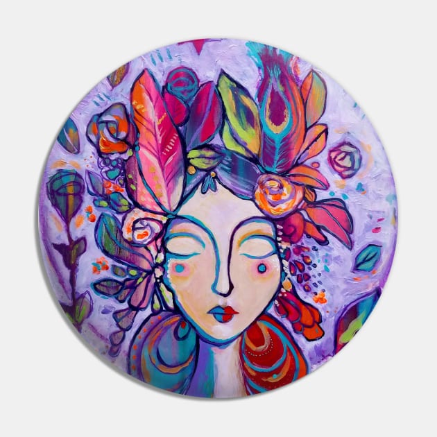 Lavender Goddess Pin by gaea