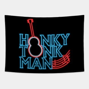 Honky tonk man neon Tapestry