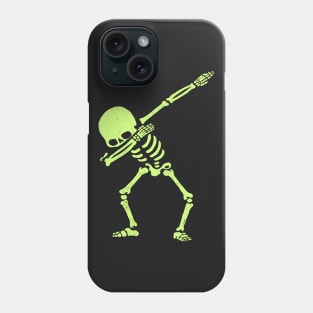 Dabbing Skeleton Shirt Dab Hip Hop Skull Dabbin Glow Effect Phone Case