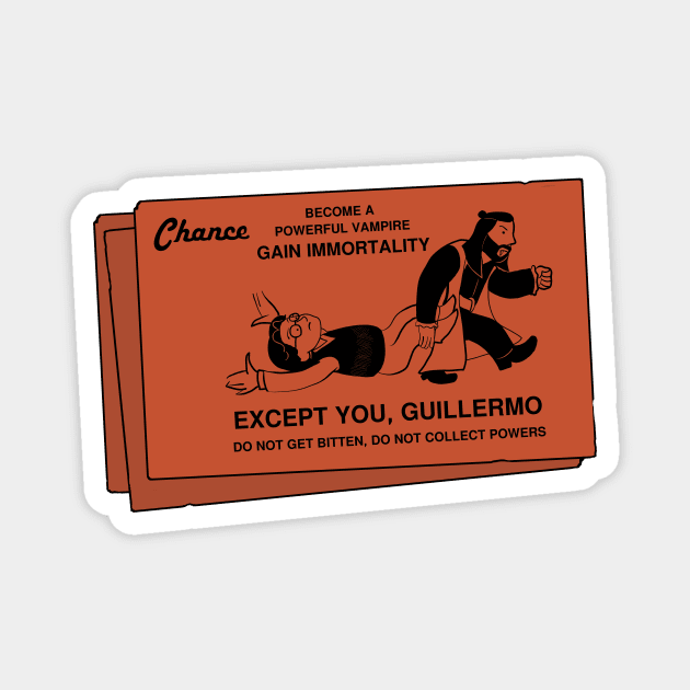 Except You Guillermo Card Magnet by Smagnaferous