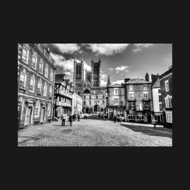 Lincoln Cathedral From Castle Square Black And White by tommysphotos