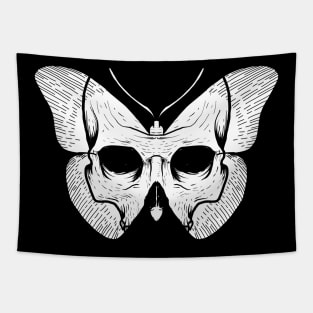 Skull Butterfly Tapestry