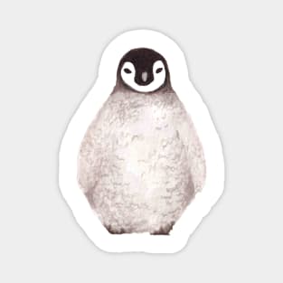 Ink Painted Penguin Chick Magnet
