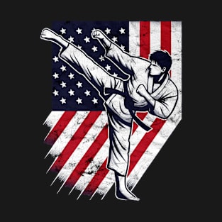 USA Karate Kick T-Shirt