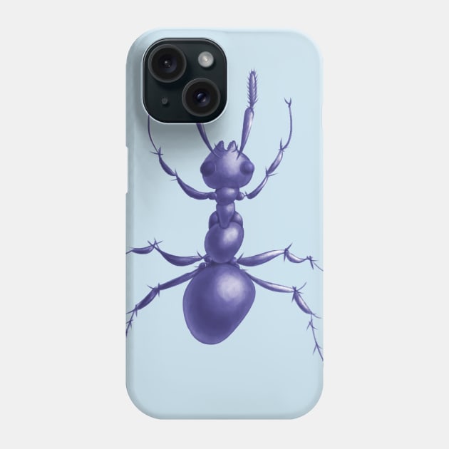 Purple Ant Phone Case by Boriana Giormova