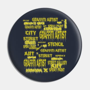 International Street Art Festival Splash Graffiti Pin