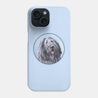 Bergamasco Sheepdog Painting - Cute Original Dog Art Phone Case