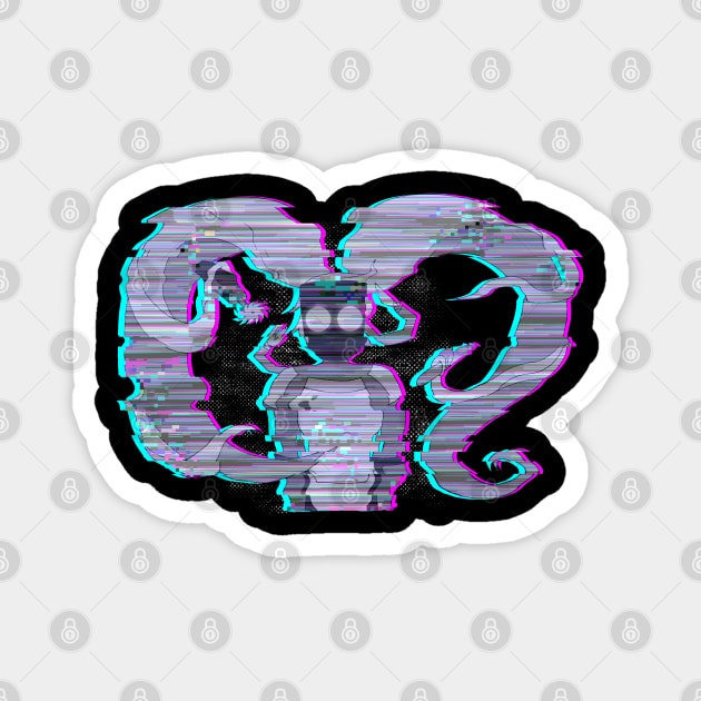 Glitchy Entrapta Magnet by Silentrebel