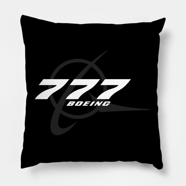 boeing 777 Pillow by Joshua Designs