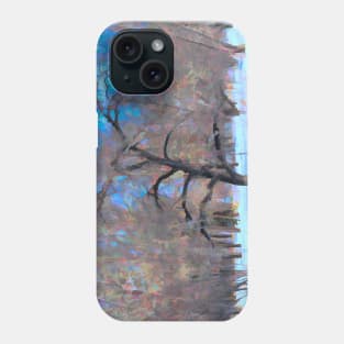 Winter tree illustration Phone Case