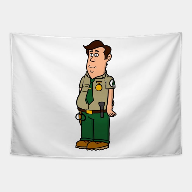 Brickleberry - Steve Williams - Ranger of the month! Tapestry by humoursimpson