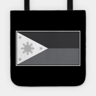 Philippines Black and White Flag Tote