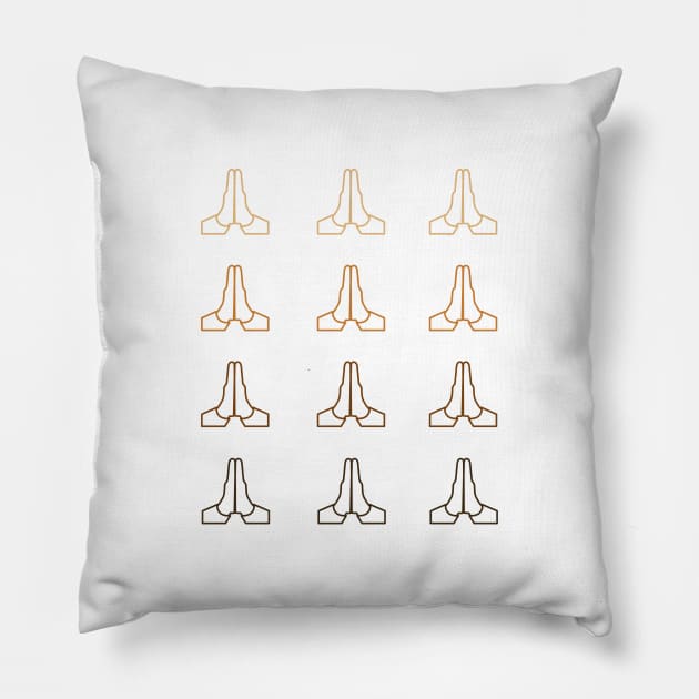 Pray-browns Pillow by God Given apparel