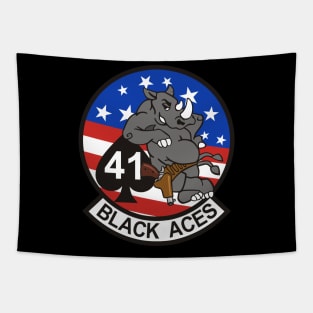 F/A18 Rhino - VFA41 Black Aces Tapestry