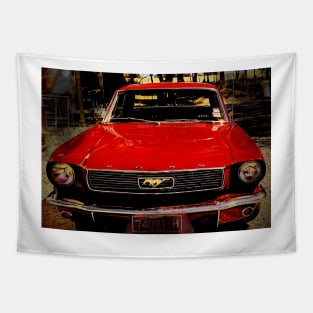 The Old Red 66 Pony Tapestry