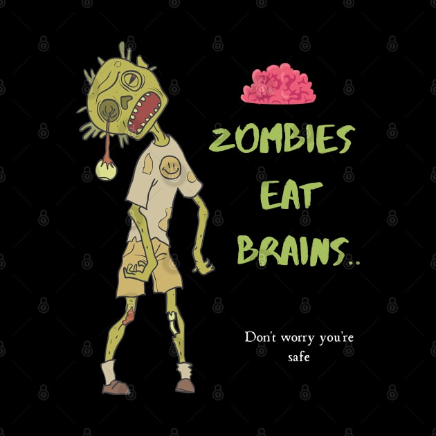 Zombies eat brains by PaxDesigns