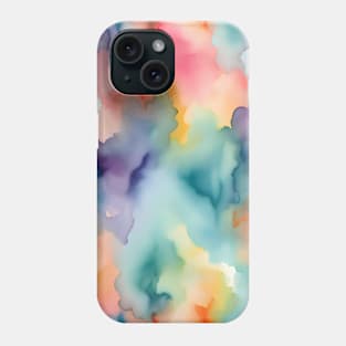 Whimsical Sky Symphony: Radiant Watercolor Bliss Phone Case