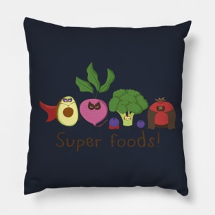 Super Foods Are Awesome, Healthy Food Pillow