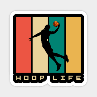 Vintage Retro Basketball, Basketball Magnet