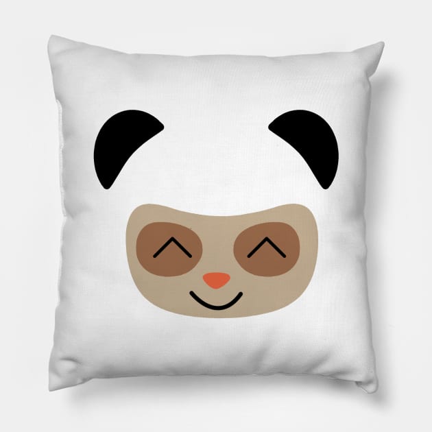 Panda-mo Pillow by zoddie