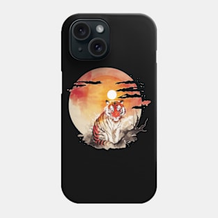 Tiger red sun Tiger Territory Phone Case