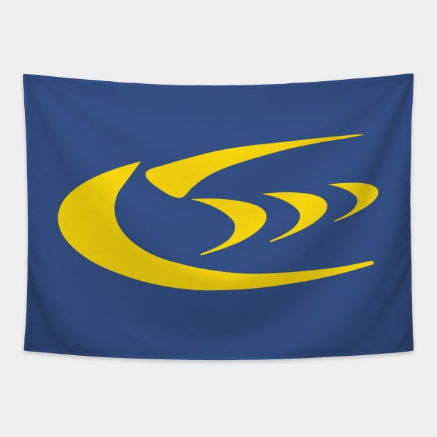 Subaru Triple Five Logo Tapestry by mufflebox