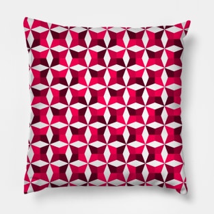 Geometric Diamond Pattern (Pink Shades) Pillow