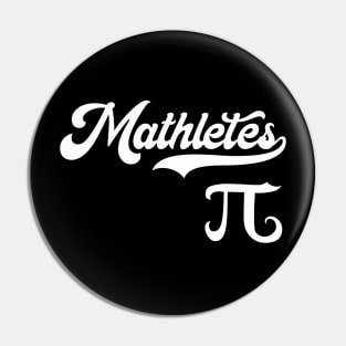 Mathletes Team Retro Baseball Style Pi Pin