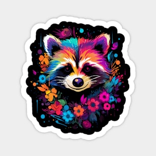 Raccoon Happiness Magnet