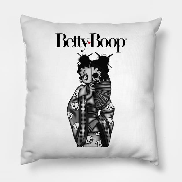 Betty Boop Geisha Pillow by Zenpaistudios