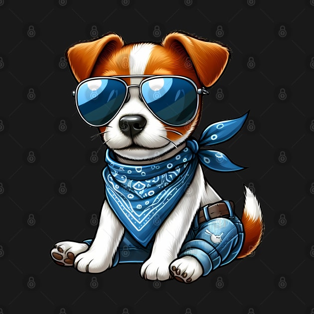 Funny Jack Russell Terrier with Sunglasses by CreativeSparkzz