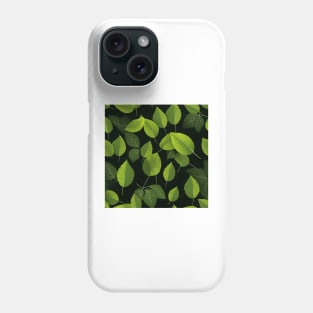 Green Leaves Pattern 6 Phone Case