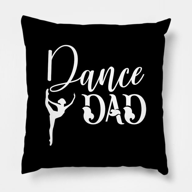 Dance Dad Fathers Day Pillow by foxredb