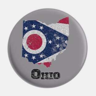 Vintage Ohio State Flag Pin