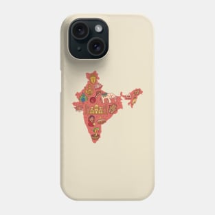 India Map Phone Case