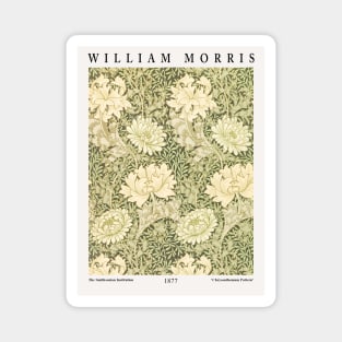 William Morris Exhibition Design, Textile Design, Chrysanthemum Pattern Magnet