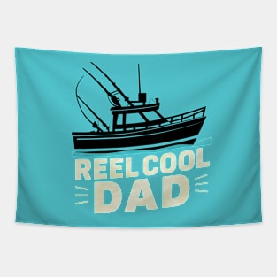 Reel Cool Dad Fishing Dad Tapestry