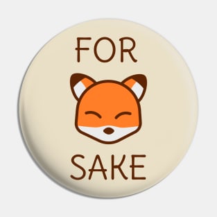 Funny Fox Pun Pin