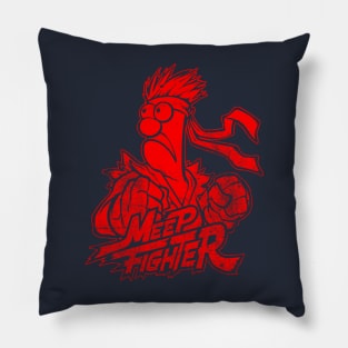 Beaker Meep Red Pillow