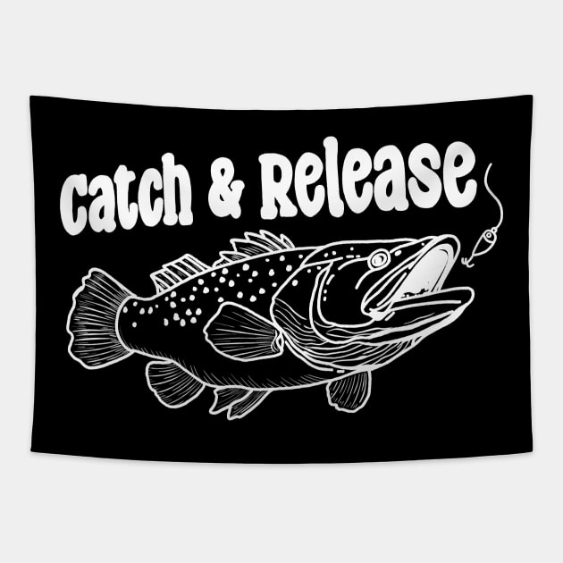 Catch and Release Tapestry by Tebscooler