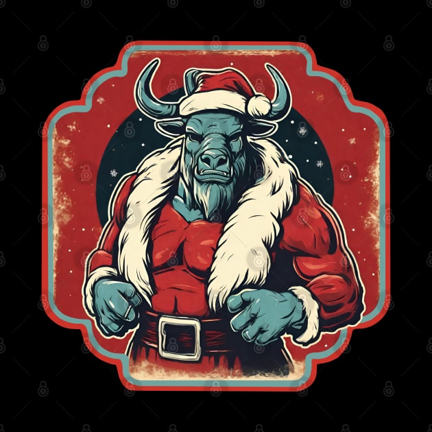 Minotaur Santa Claus by Ilustradamus