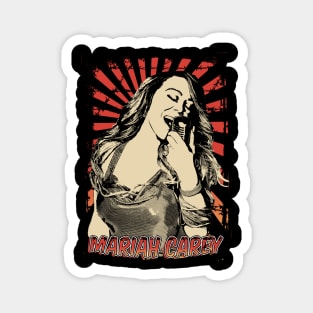 Mariah Carey Karaoke  Retro Vintage Aesthetic Magnet