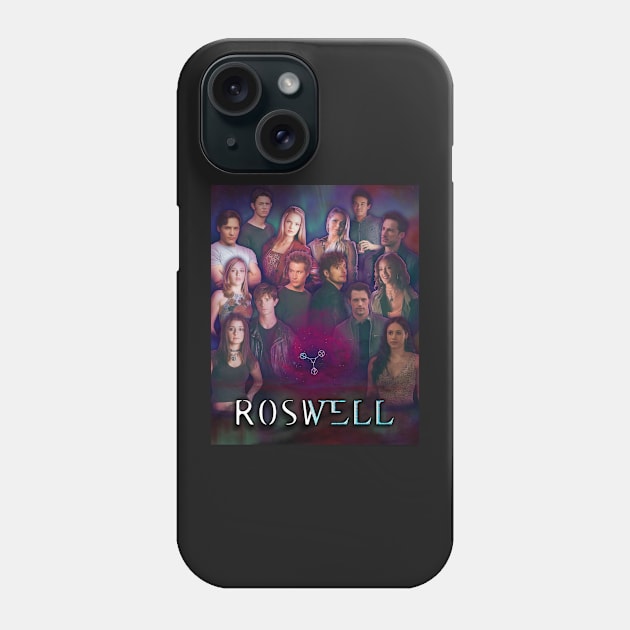 Roswell Meets Roswell New Mexico Phone Case by vickytoriaq